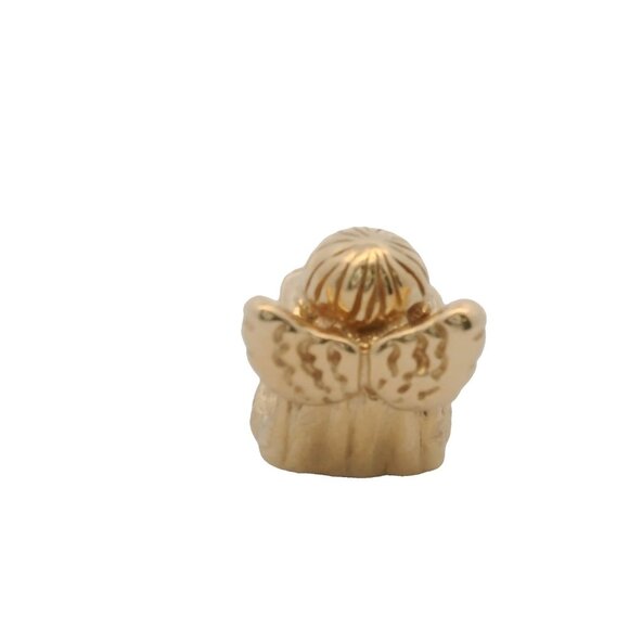 Pandora Retired Solid 14kt Yellow Gold Angel of Hope Bead Spacer Charm - Picture 5 of 6